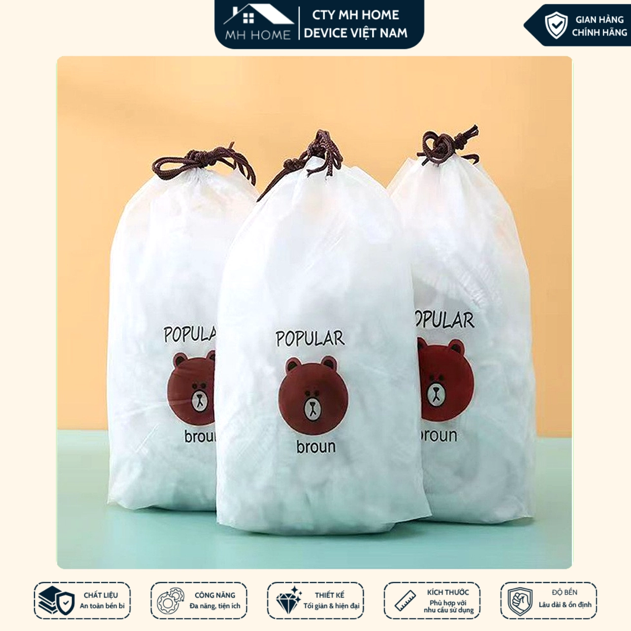 [Combo 5 - 10] Bịch Màng Bọc Thực Phẩm Siêu Rẻ, Siêu Co Giãn, Dai Và Cực Kỳ Sạc Sẽ, Chất Liệu An Toàn